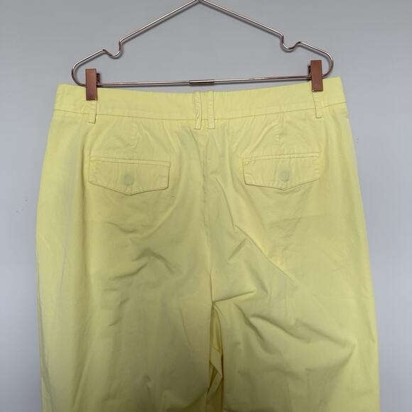 J. Crew Women Pants 14 Yellow Sailor Chino Heritage Preppy Prep Citycore Capsule - Picture 4 of 5